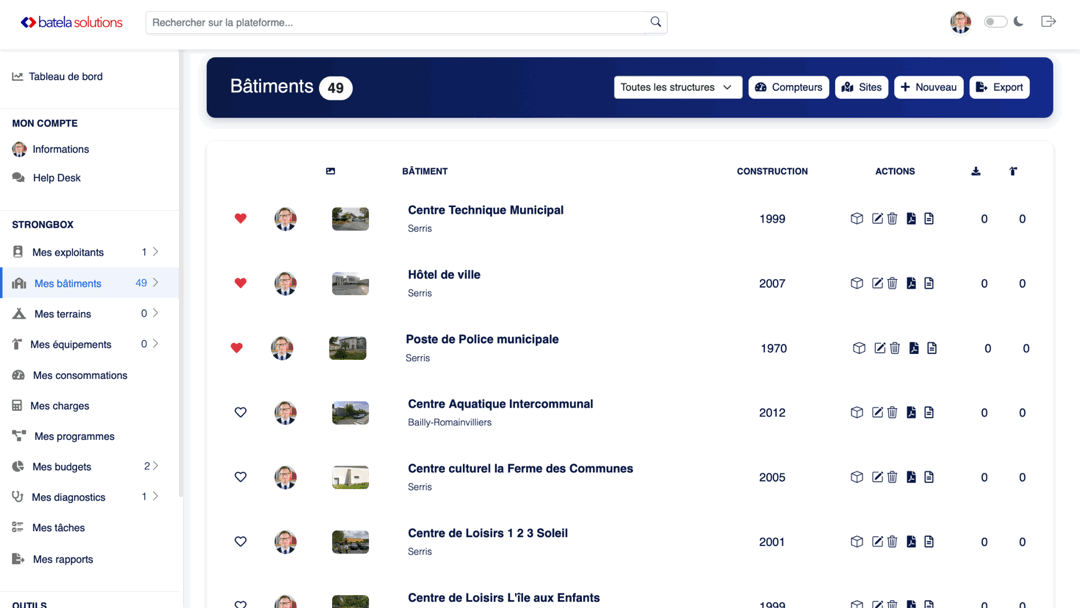 Aperçu animé de Strongbox (pilotage du patrimoine immobilier public)